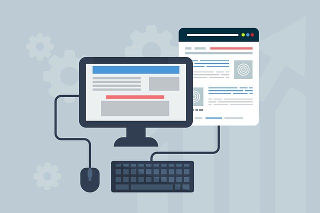 Web Design Taylors Falls, MN Web Design Clip Art Computer with screen and keyboard